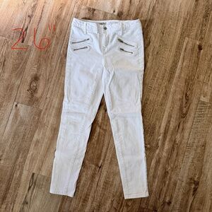 Mossimo Supply Co. White High Rise Skinny Jeans